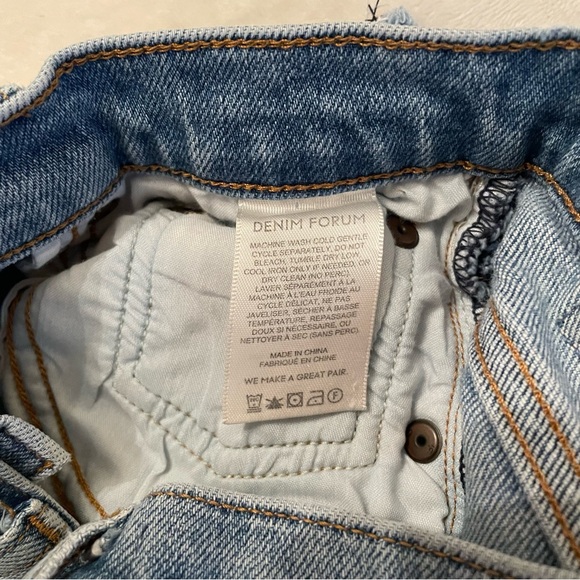 Denim Forum The Arlo High Rise Straight High-waisted straight jeans blue - Picture 5 of 13